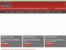 Tablet Screenshot of huber-realestate.com